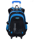 Rolling Backpack for Boys, Fanspack Wheeled Backpack
