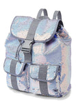 Justice Multi Silver Flip Sequin Rucksack Backpack
