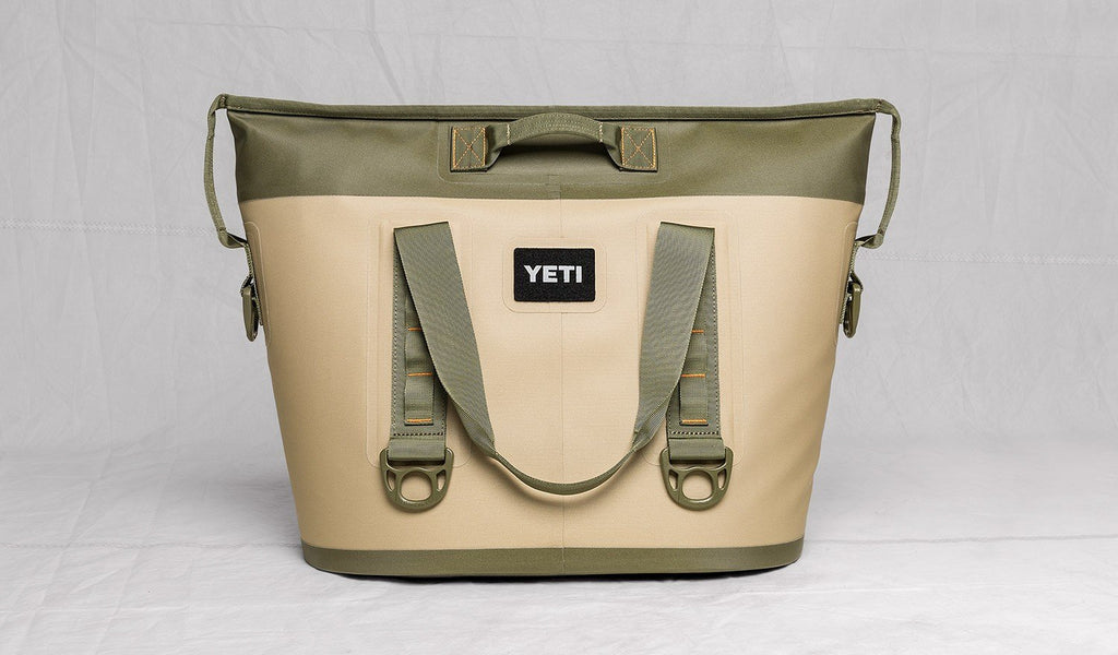 YETI Hopper Two 30 Portable Cooler, Field Tan / Blaze Orange - backpacks4less.com