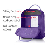 Fjallraven - Kanken Mini Classic Backpack for Everyday, Purple/Violet - backpacks4less.com