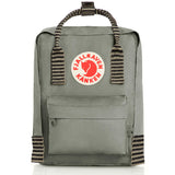 Fjallraven - Kanken Mini Classic Backpack for Everyday, Fog/Striped