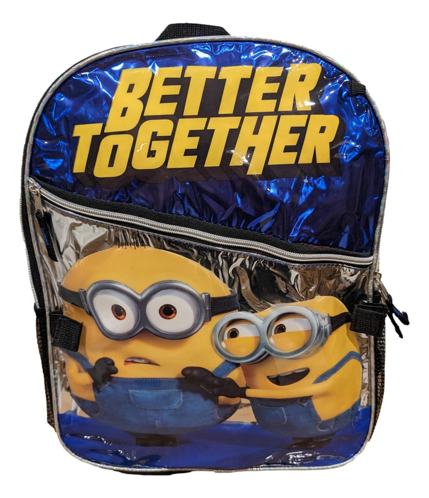 Accessory Innovations Minions Full Size 16 Inch Backpack with Detachable Lunch Box