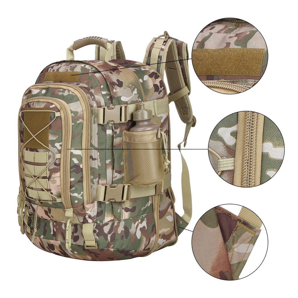 Military Expandable Travel Backpack Tactical Waterproof Work Backpack for Men(OCP) - backpacks4less.com