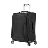 Ricardo Beverly Hills Seahaven 2.0 Softside Expandable Luggage, Quiet Any-Direction 4-Wheel Spinners, USB Port, Packing Cube And TSA-Approved Toiletry Bag Included, Midnight, Carry-On 21-Inch