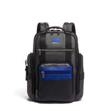 TUMI - Alpha Bravo Sheppard Deluxe Brief Pack Laptop Backpack - 15 Inch Computer Bag for Men and Women - Brushed Blue