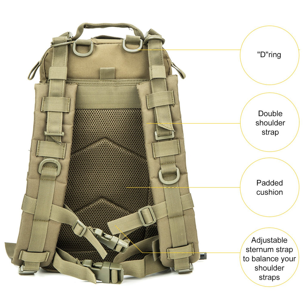 Small Military Tactical Backpack 30L Assault Backpack Tactical Bag - backpacks4less.com