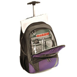 Samsonite Wheeled Backpack (19 x 10 x 13), Black/bordeaux - backpacks4less.com
