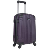 Kenneth Cole Reaction Out Of Bounds 20-Inch Carry-On Lightweight Durable Hardshell 4-Wheel Spinner Cabin Size Luggage, Deep Purple