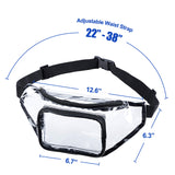 Magicbags Clear Fanny Pack,Stadium Approved Waist Pack for Festival, Games,Travel and Concerts - backpacks4less.com
