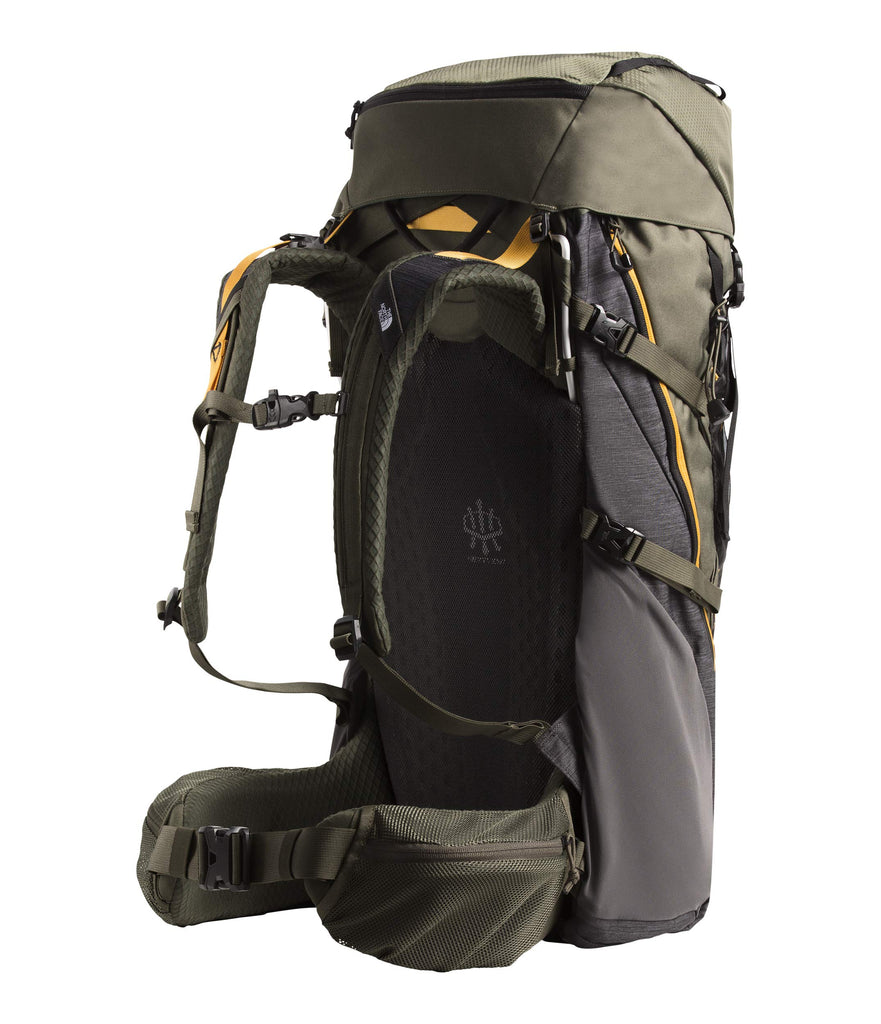 The North Face Terra 55, TNF Dark Grey Heather/New Taupe Green, Small/Medium - backpacks4less.com