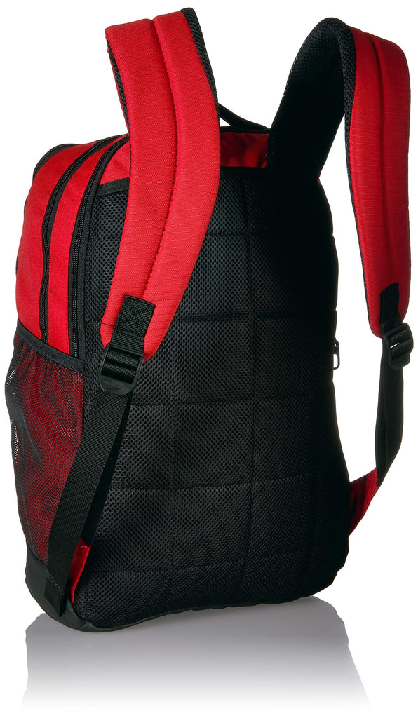 Nike Brasilia Medium Training Backpack, Nike Backpack for Women and Men with Secure Storage & Water Resistant Coating, University Red/Black/White - backpacks4less.com