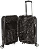 BEBE Luggage Reyna Hardside Carry-on Spinner, Black Marble, One Size