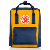 Fjallraven - Kanken Mini Classic Backpack for Everyday, Navy/Warm Yellow