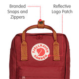 Fjallraven - Kanken Mini Classic Backpack for Everyday, Ox Red/Goose Eye - backpacks4less.com