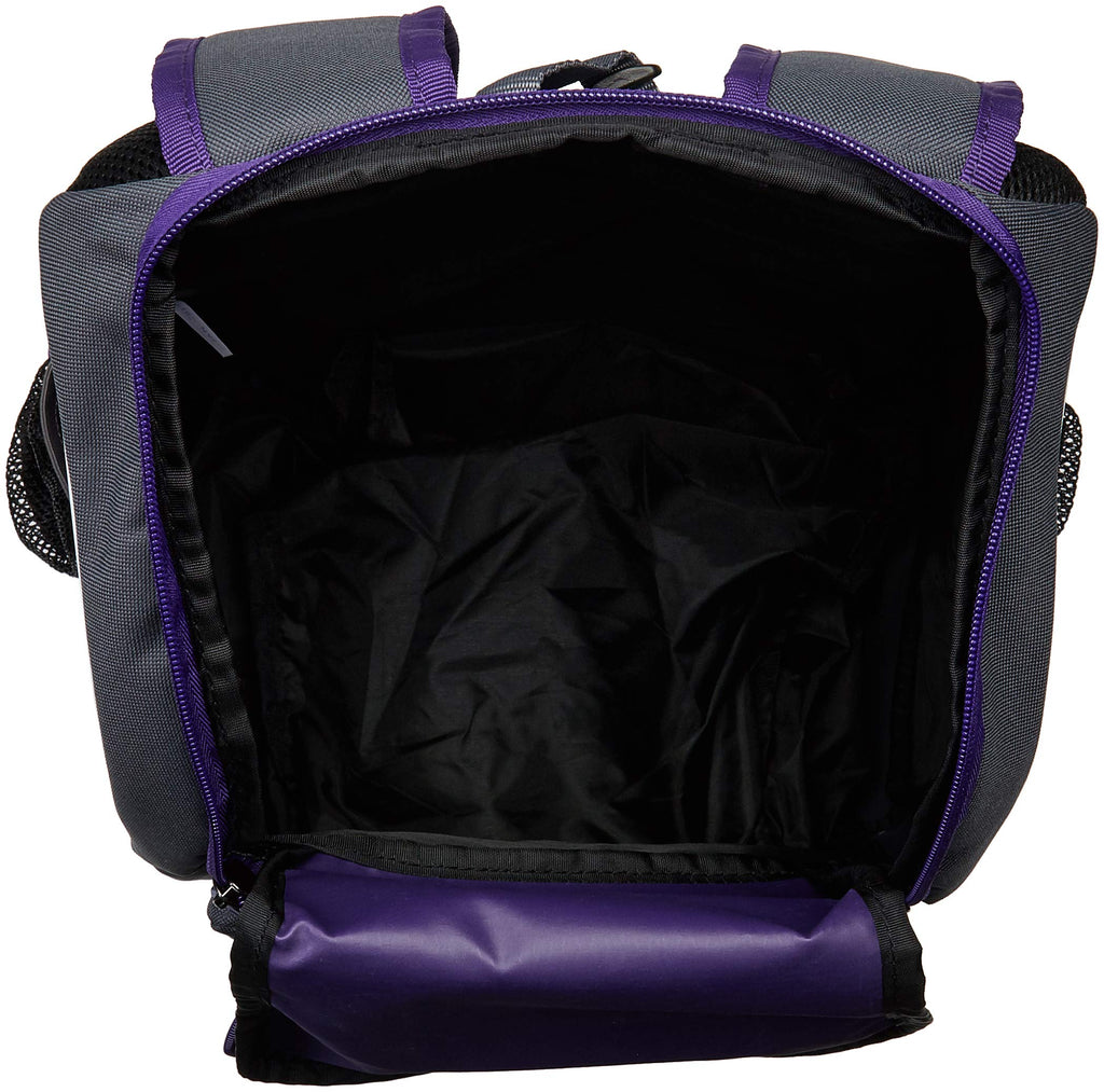 EASTON GAME READY Bat & Equipment Backpack Bag | Baseball Softball | 2020 | Purple | 2 Bat Pockets | Vented Main Compartment | Vented Shoe Pocket | Zippered Valuables Pocket | Fence Hook - backpacks4less.com