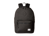 Herschel Kids' Heritage Youth XL Children's Backpack, Black Rubber, One Size
