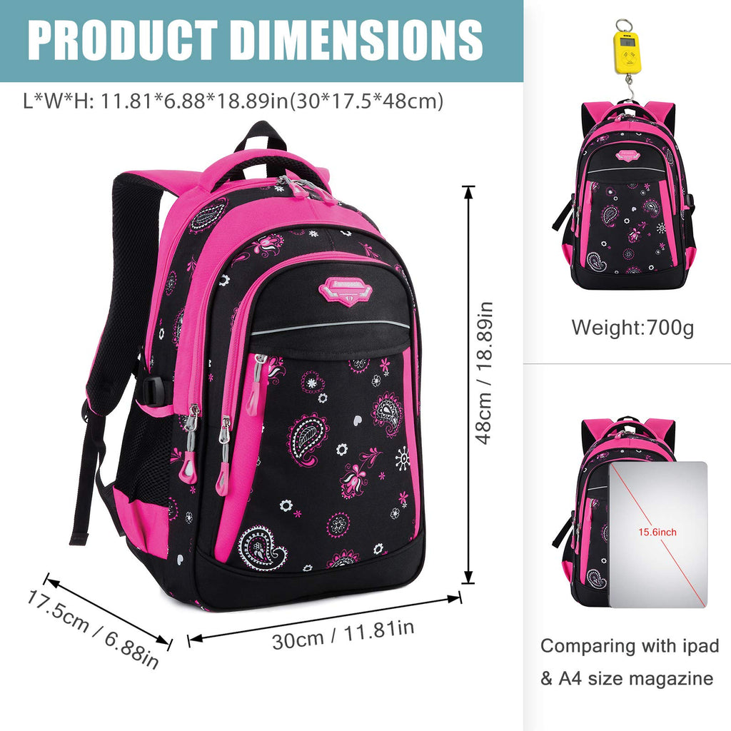 School Backpack, Fanspack Backpack for Girls 2019 New Kids Backpack Waterproof Large Girls School Bag Bookbags - backpacks4less.com