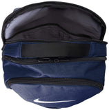 Nike Brasilia Medium Training Backpack, Nike Backpack for Women and Men with Secure Storage & Water Resistant Coating, Midnight Navy/Black/White - backpacks4less.com
