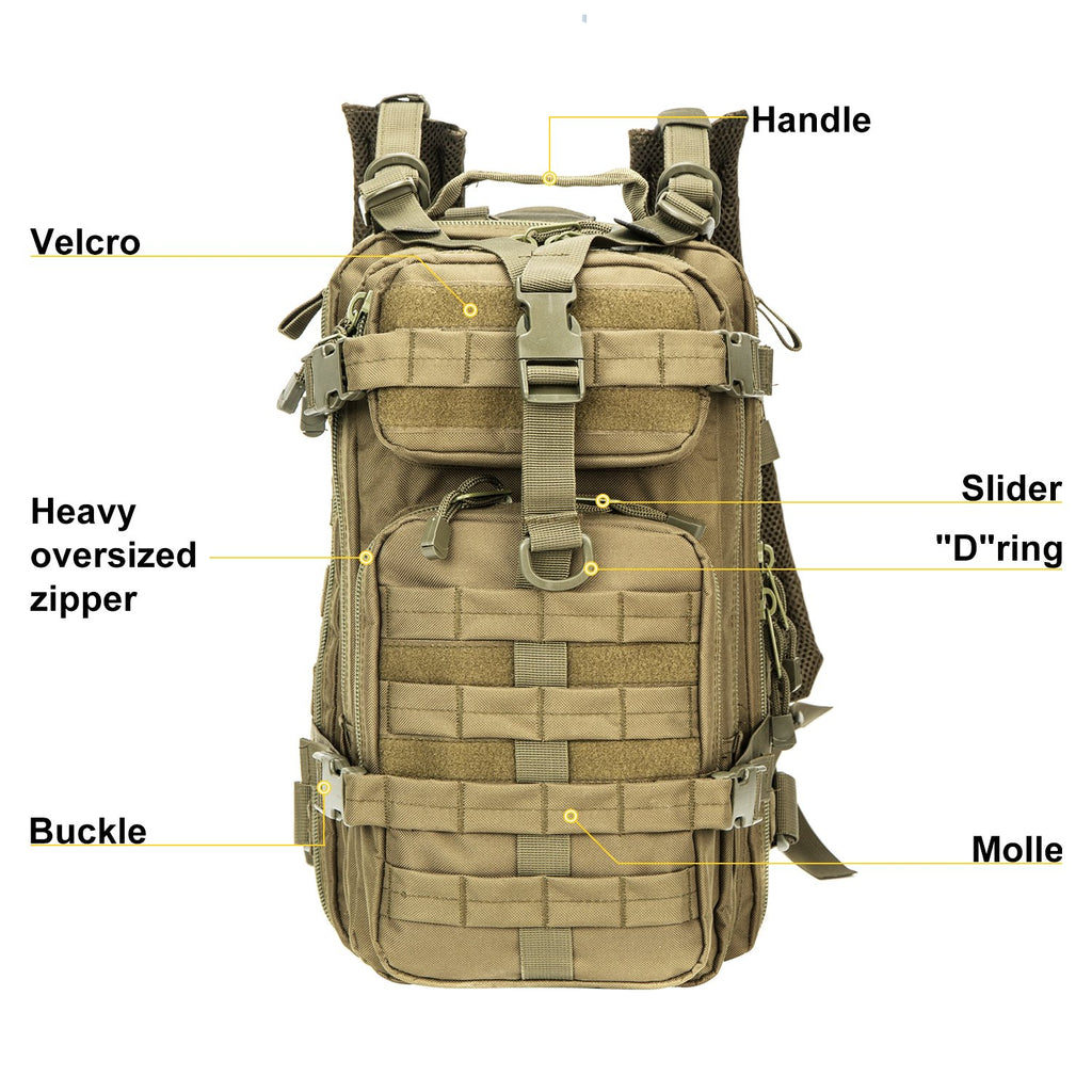 Small Military Tactical Backpack 30L Assault Backpack Tactical Bag - backpacks4less.com