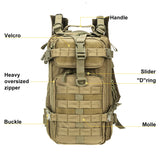 Small Military Tactical Backpack 30L Assault Backpack Tactical Bag - backpacks4less.com