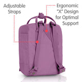 Fjallraven - Kanken Mini Classic Backpack for Everyday, Orchid - backpacks4less.com