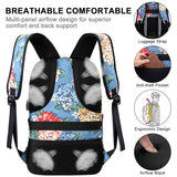 Business Laptop Backpack, 17.3 Inch Stylish Computer Backpack for Women Girls with USB Port and Lock, Water Resistant College School Backpack Student Daypack Backpack for Hiking/Travel/Work-Flower1 - backpacks4less.com