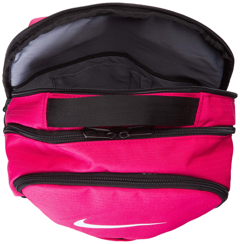 Nike Brasilia Medium Training Backpack, Nike Backpack for Women and Men with Secure Storage & Water Resistant Coating, Rush Pink/Black/White - backpacks4less.com