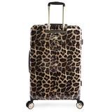 BEBE Women's Luggage Adriana 29" Hardside Check in Spinner, Leopard, One Size