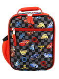 Disney Cars Lighting McQueen Boys Soft Insulated School Lunch Box (One Size, Black/Red) - backpacks4less.com