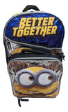 Accessory Innovations Minions Full Size 16 Inch Backpack with Detachable Lunch Box