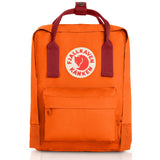 Fjallraven - Kanken Mini Classic Backpack for Everyday, Burnt Orange/Deep Red