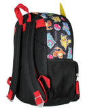 Pokemon Backpack 3D Pikachu Bulbasaur Squirtle Charmander 14" Kids School Travel Backpack