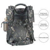 Military Expandable Travel Backpack Tactical Waterproof Work Backpack for Men(black-multicam) - backpacks4less.com