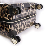 BEBE Women's Luggage Adriana 29" Hardside Check in Spinner, Leopard, One Size