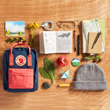 Fjallraven - Kanken Mini Classic Backpack for Everyday, Ox Red/Royal Blue - backpacks4less.com