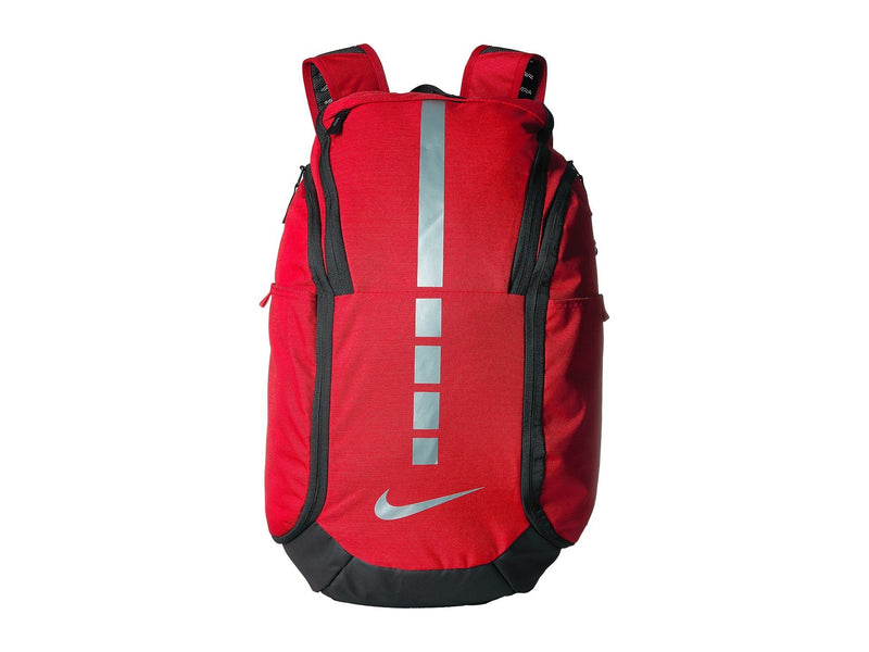 Nike Hoops Elite Hoops Pro Basketball Backpack University Red/Black/Metallic Cool Grey,One Size - backpacks4less.com