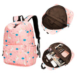 Teens Backpack Set Girls School Bags Kids Laptop Bookbags (Pink-T02) - backpacks4less.com