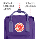 Fjallraven - Kanken Mini Classic Backpack for Everyday, Purple/Violet - backpacks4less.com