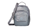 Kipling womens Alber 3-In-1 Convertible Mini Backpack, Steel grey metal, One Size