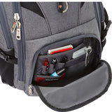 SwissGear Travel Gear Lightweight Bungee Backpack (Black Navy) - backpacks4less.com