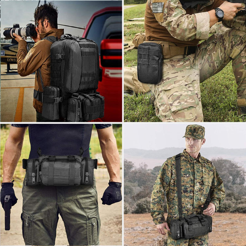 CVLIFE Military Tactical Backpack Army Assault Pack Built-up Molle Bag Rucksack - backpacks4less.com