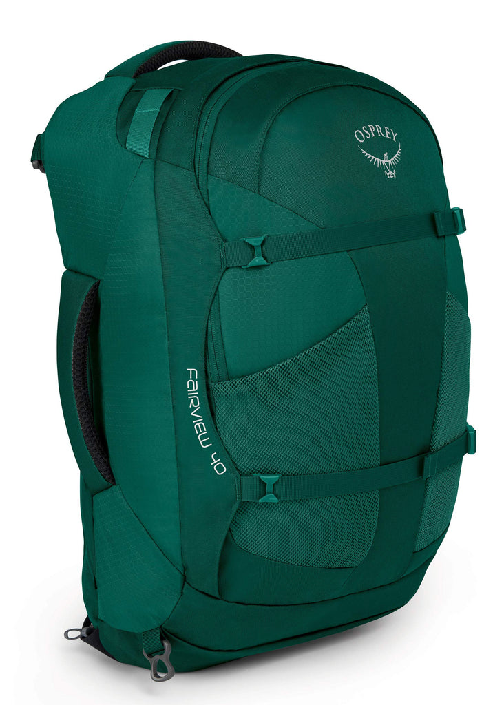 Osprey Packs Fairview 40 Women's Travel Backpack, Rainforest Green, X-Small/Small - backpacks4less.com