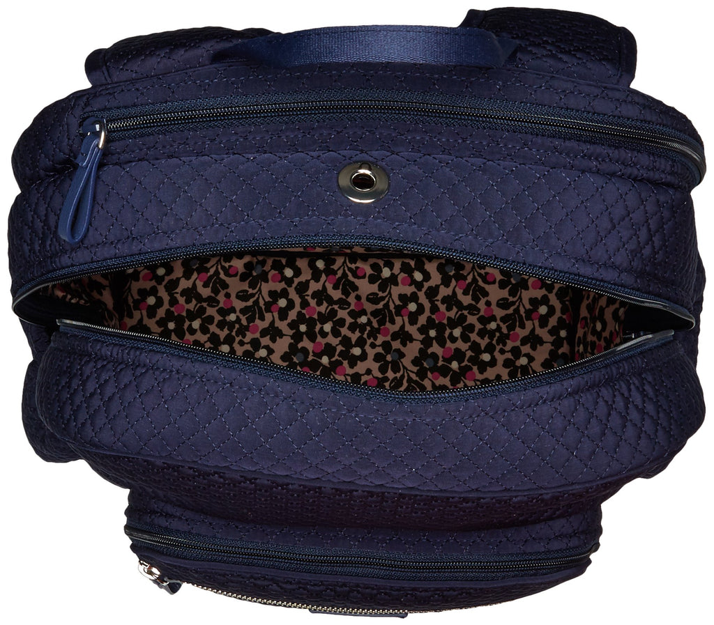 Vera Bradley Iconic Campus Microfiber, Classic Navy - backpacks4less.com