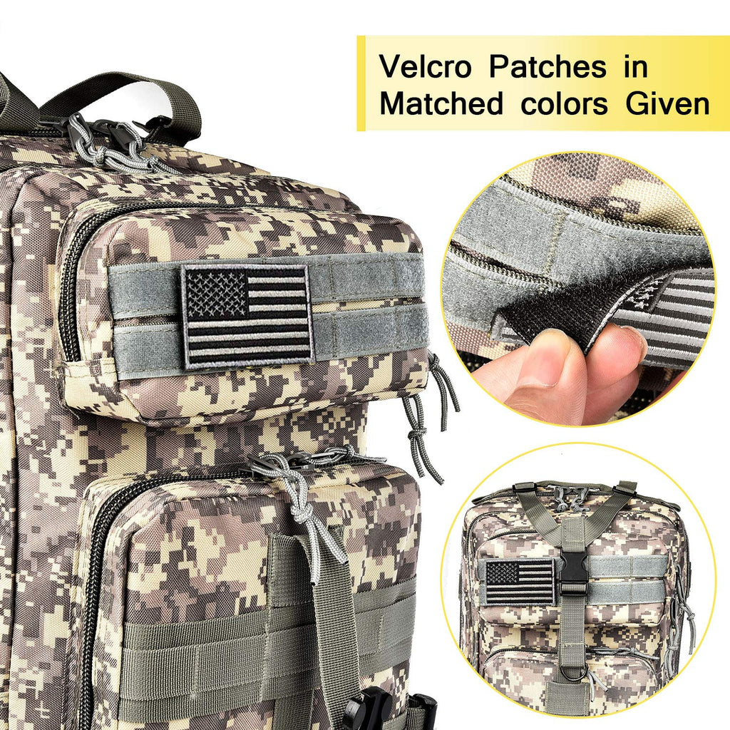 NOOLA Military Tactical Backpack Large Army Rucksack Assault Pack Molle Bag ACU - backpacks4less.com