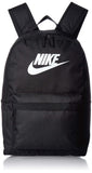 NIKE Heritage Backpack 2.0, Black/Black/White, Misc