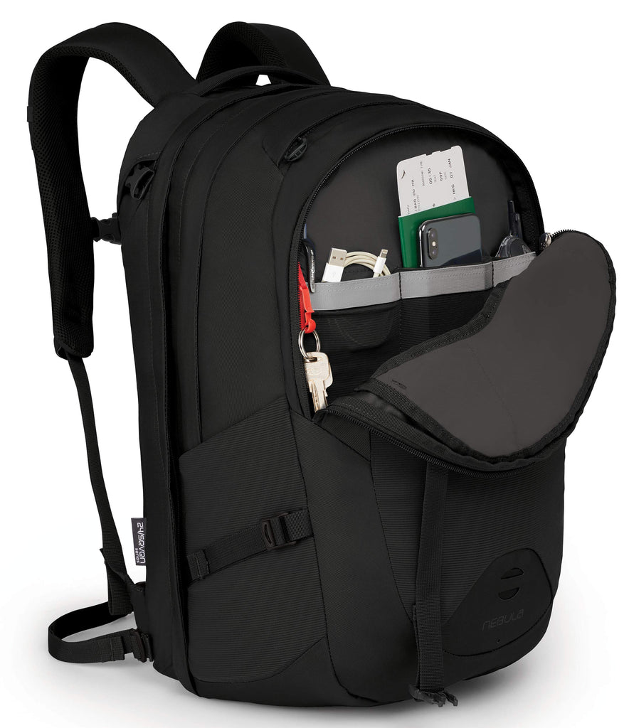 Osprey Packs Nebula Men's Laptop Backpack, Black - backpacks4less.com
