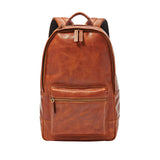Fossil Men's Leather Estate Backpack, Cognac - backpacks4less.com
