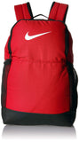 Nike Brasilia Medium Training Backpack, Nike Backpack for Women and Men with Secure Storage & Water Resistant Coating, University Red/Black/White