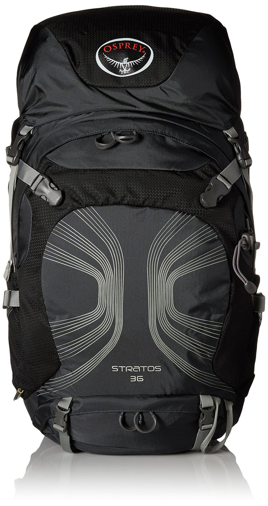 Osprey Packs Stratos 36 Backpack (2016 Model), Anthracite Black, Small/Medium - backpacks4less.com