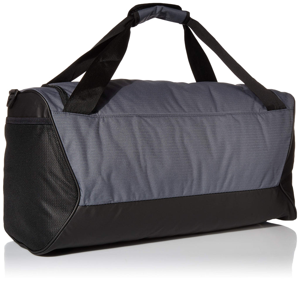 Nike Brasilia Training Medium Duffle Bag, Durable Nike Duffle Bag for Women & Men with Adjustable Strap, Flint Grey/Black/White - backpacks4less.com
